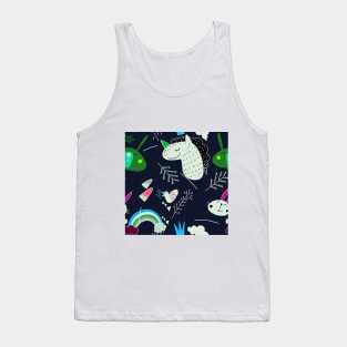 illustration pattern set of cute Animal Tank Top